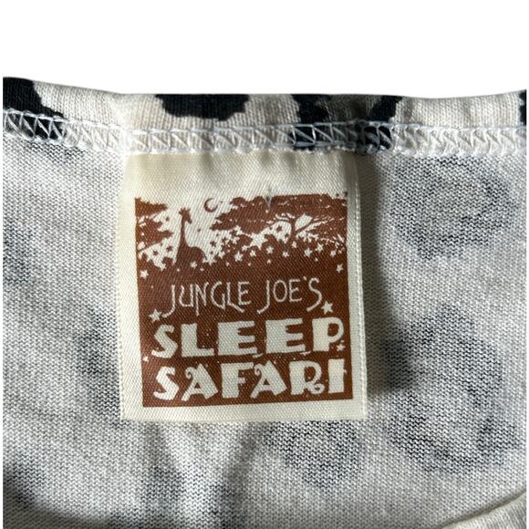 Vintage‎ Jungle Joe’s Womens One Size Sleep Safari All Over Print T Shirt Dress - Picture 5 of 6